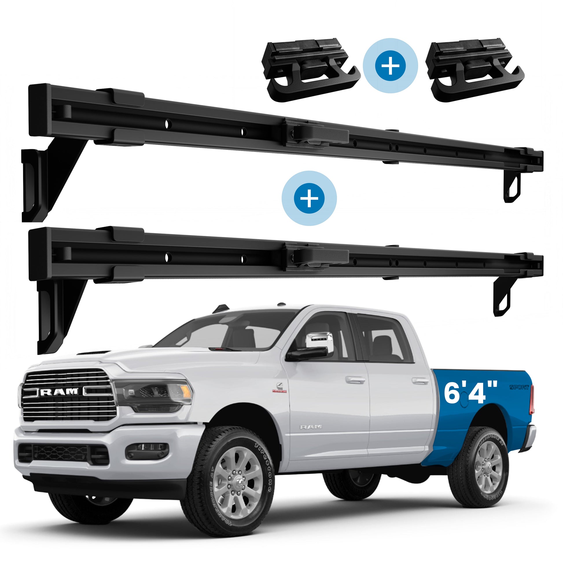 Integral Rail Kit - RAM 2019+ HD (Standard Bed 6'4") by Integral Truck