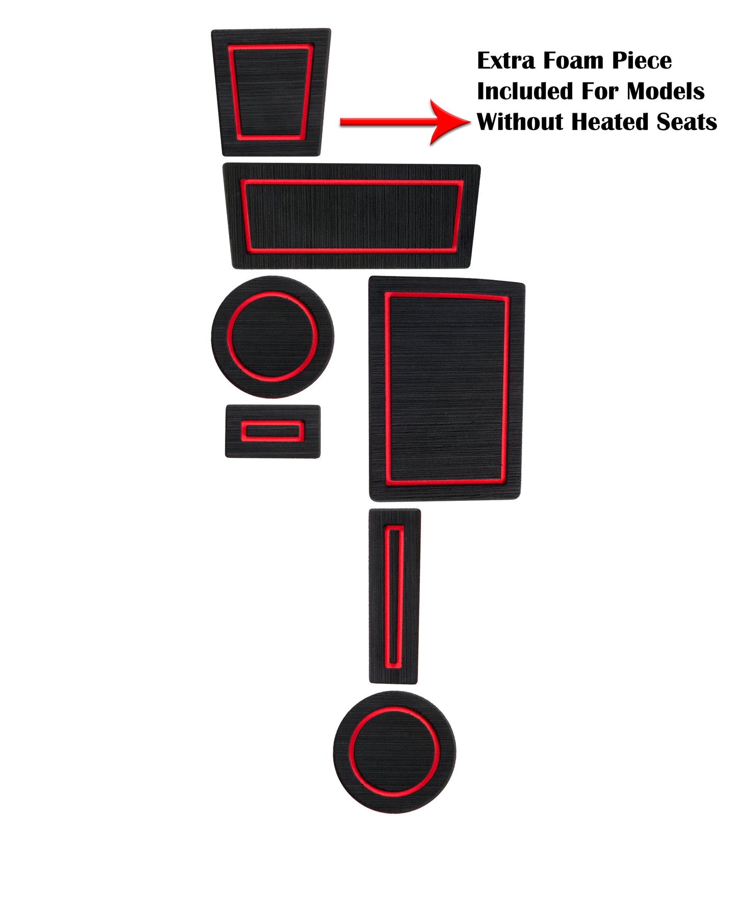 FOAM Cup Holder Inserts Fits 2010-2024 Toyota 4Runner by Tufskinz.com