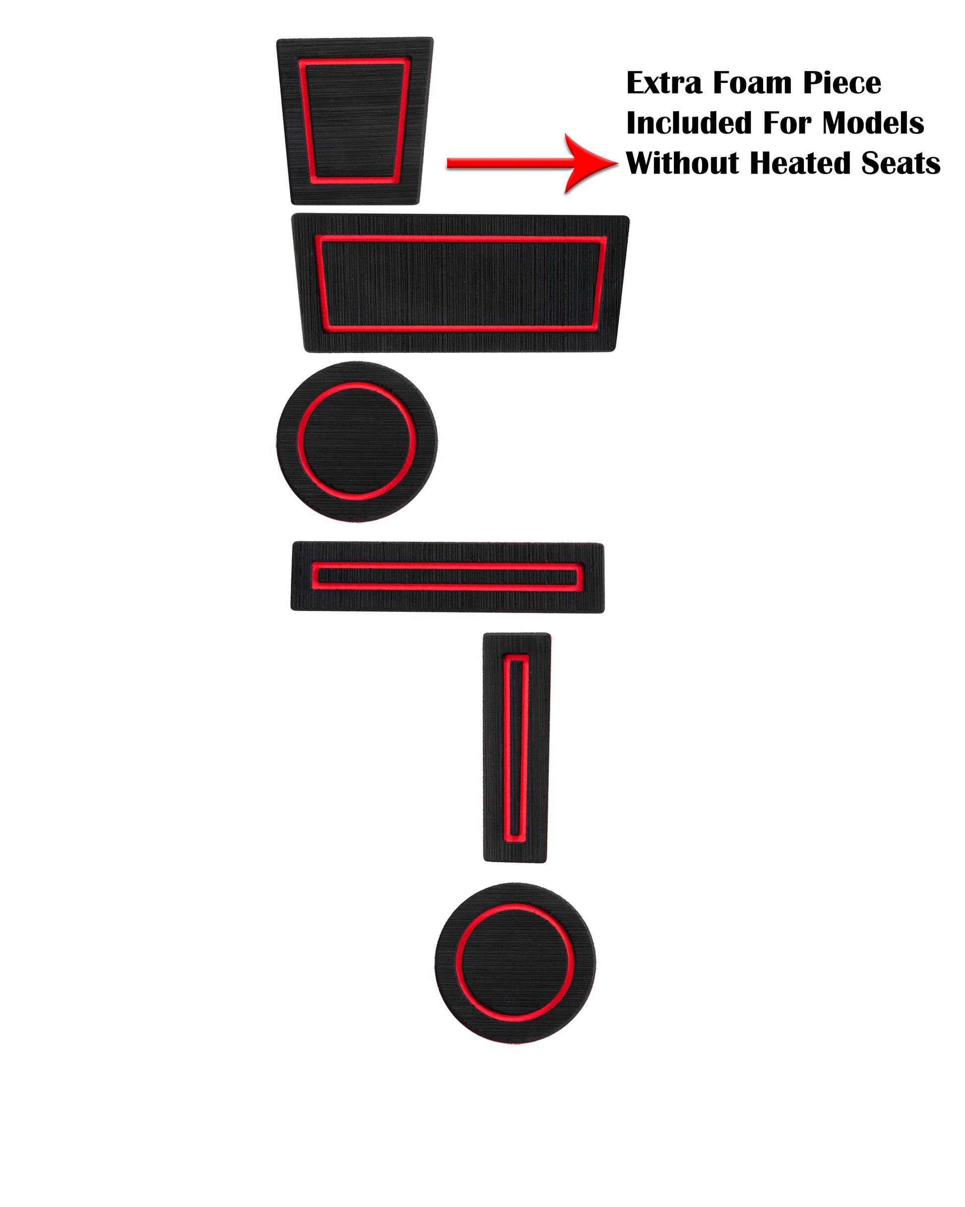 FOAM Cup Holder Inserts Fits 2010-2024 Toyota 4Runner by Tufskinz.com