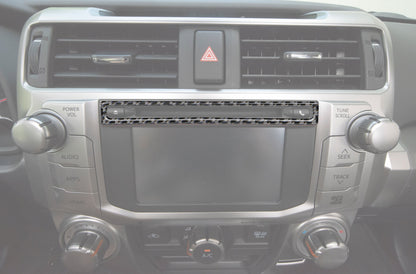 Upper Radio Display Accent Trim Fits 2014-2024 Toyota 4Runner by Tufskinz.com