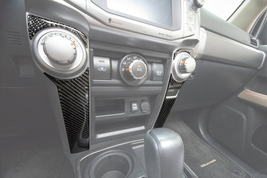 Side of Climate Control Accent Trim Fits 2014-2024 Toyota 4Runner by Tufskinz.com