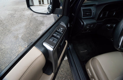 Side Door Control Accent Trim Fits 2014-2024 Toyota 4Runner by Tufskinz.com