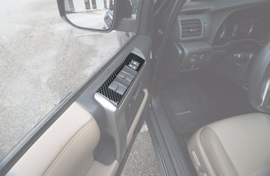 Side Door Control Accent Trim Fits 2014-2024 Toyota 4Runner by Tufskinz.com