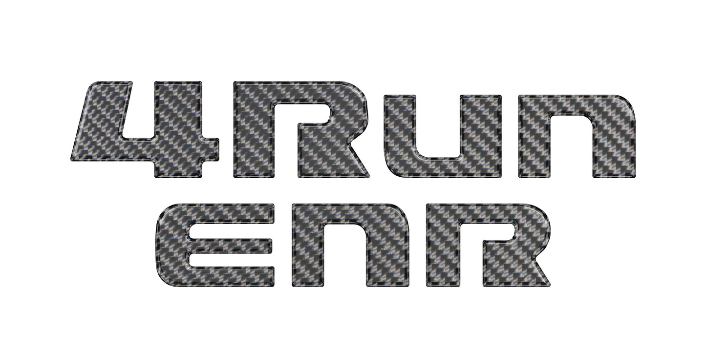 Rear Hatch Letter Overlays Fits 2010-2024 Toyota 4Runner by Tufskinz.com