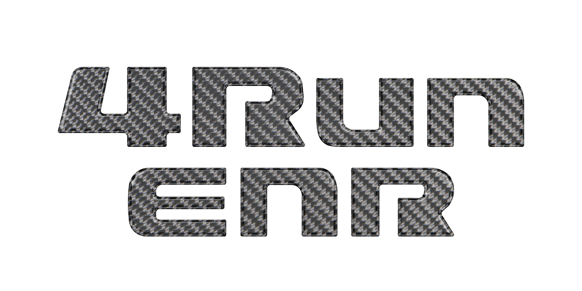Rear Hatch Letter Overlays Fits 2010-2024 Toyota 4Runner by Tufskinz.com