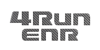 Rear Hatch Letter Overlays Fits 2010-2024 Toyota 4Runner by Tufskinz.com