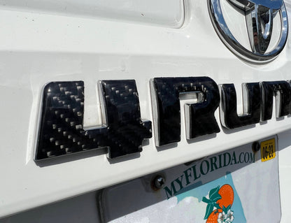 Rear Hatch Letter Overlays Fits 2010-2024 Toyota 4Runner by Tufskinz.com