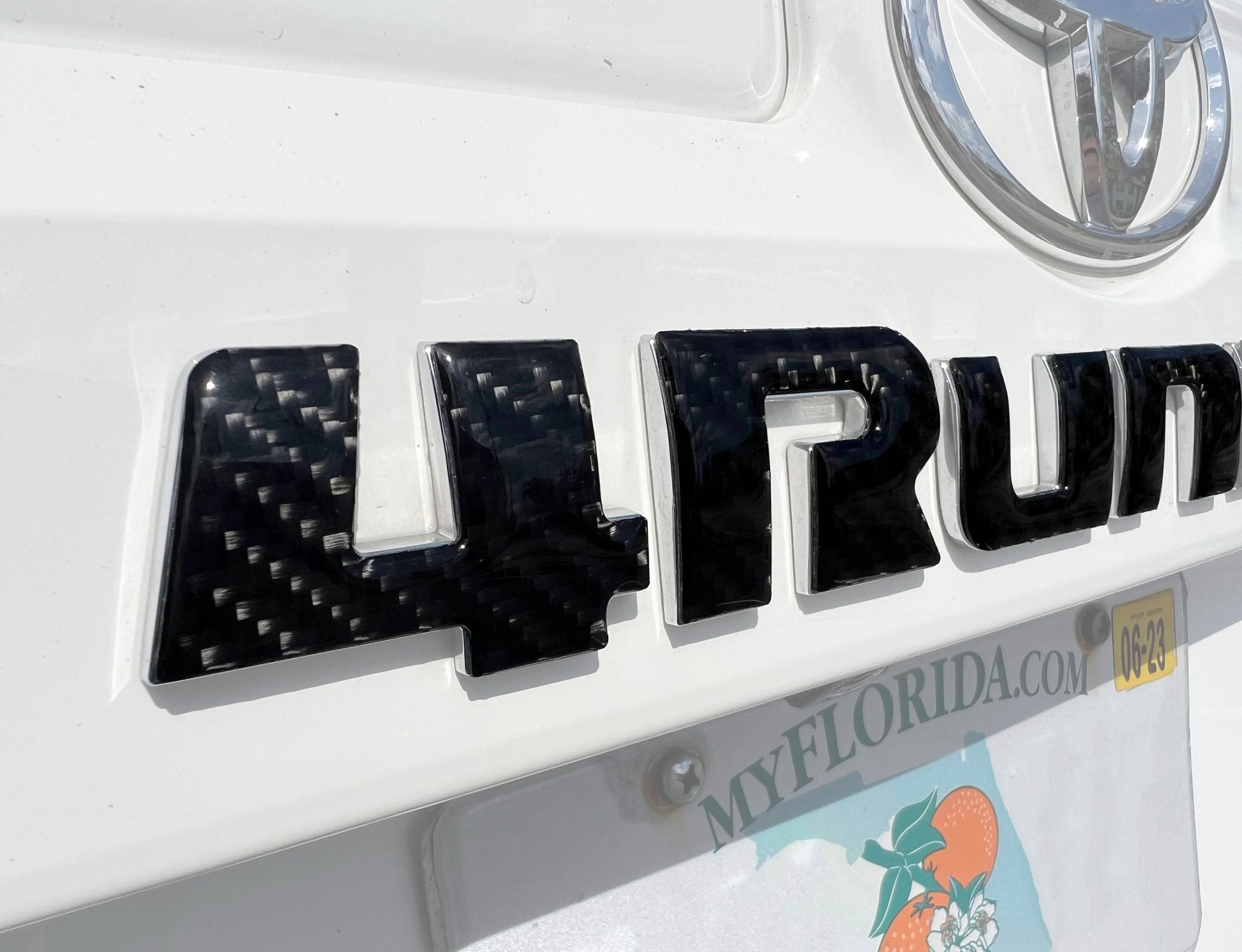 Rear Hatch Letter Overlays Fits 2010-2024 Toyota 4Runner by Tufskinz.com
