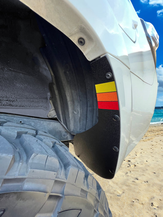 Rear Mud Flap Delete Kit Fits 2010-2024 Toyota 4Runner by Tufskinz.com