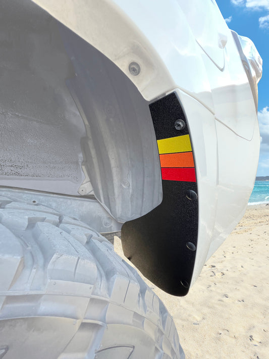 Rear Mud Flap Delete Kit Fits 2010-2024 Toyota 4Runner by Tufskinz.com