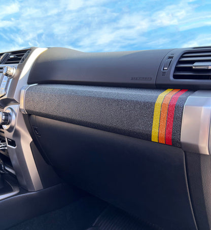Textured Glove Box Bar Overlay Fits 2010-2024 Toyota 4Runner by Tufskinz.com