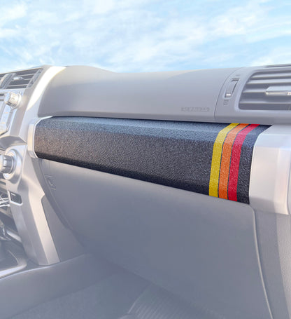 Textured Glove Box Bar Overlay Fits 2010-2024 Toyota 4Runner by Tufskinz.com