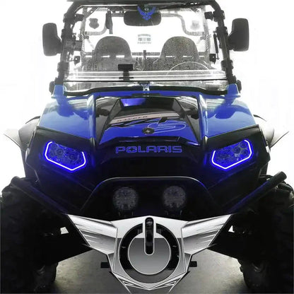 ORACLE Lighting 2009-2016 Polaris RZR LED Headlight Halo Kit by ORACLE Lighting