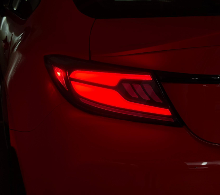 OLM Raiden LED Taillights (Smoke Lens/Red Bar) - 2022+ GR86 / BRZ by MYX Automotive
