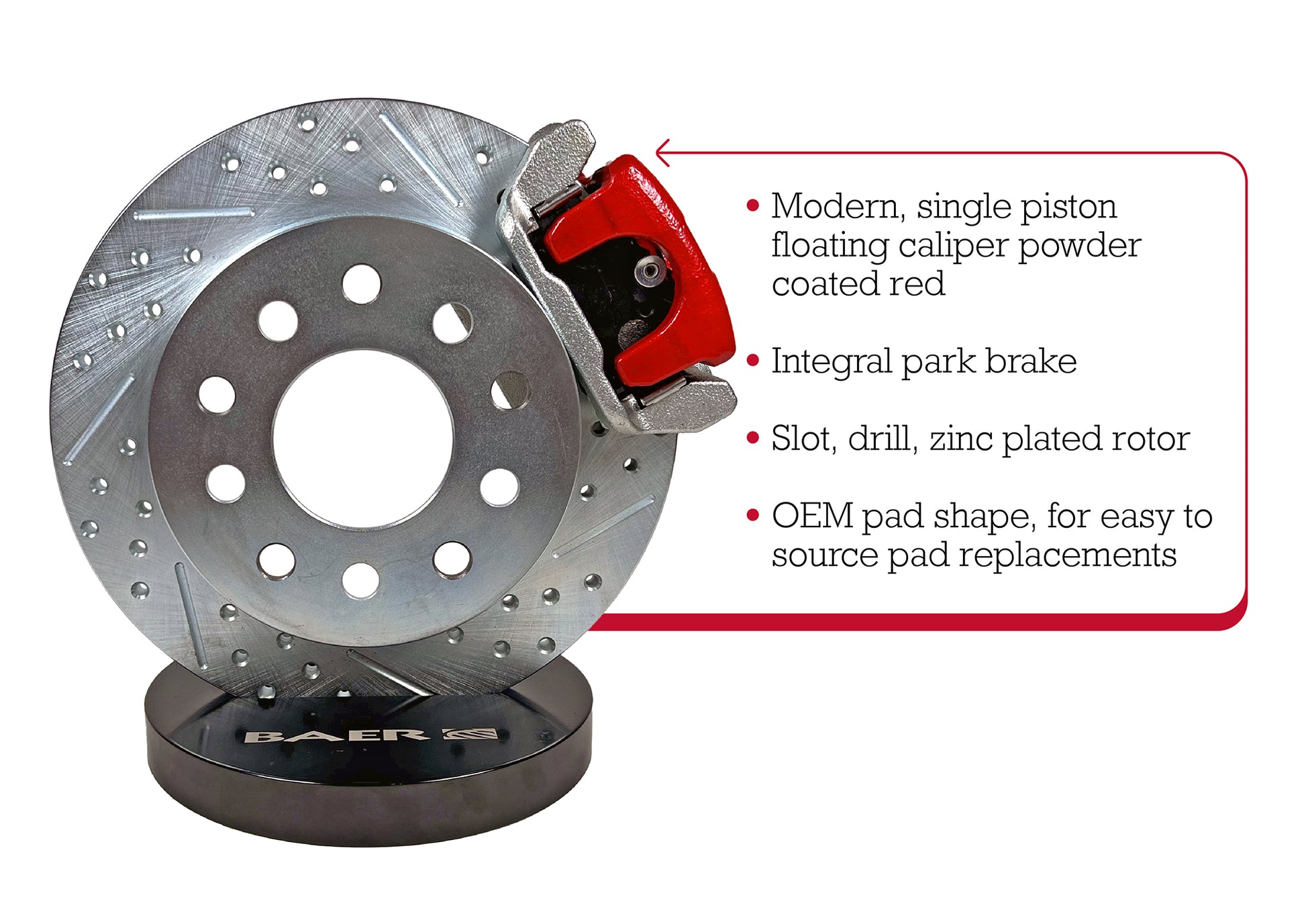 Baer Brakes 10.5" Classic Series Brake Kit - Rear by Baer Brake Systems