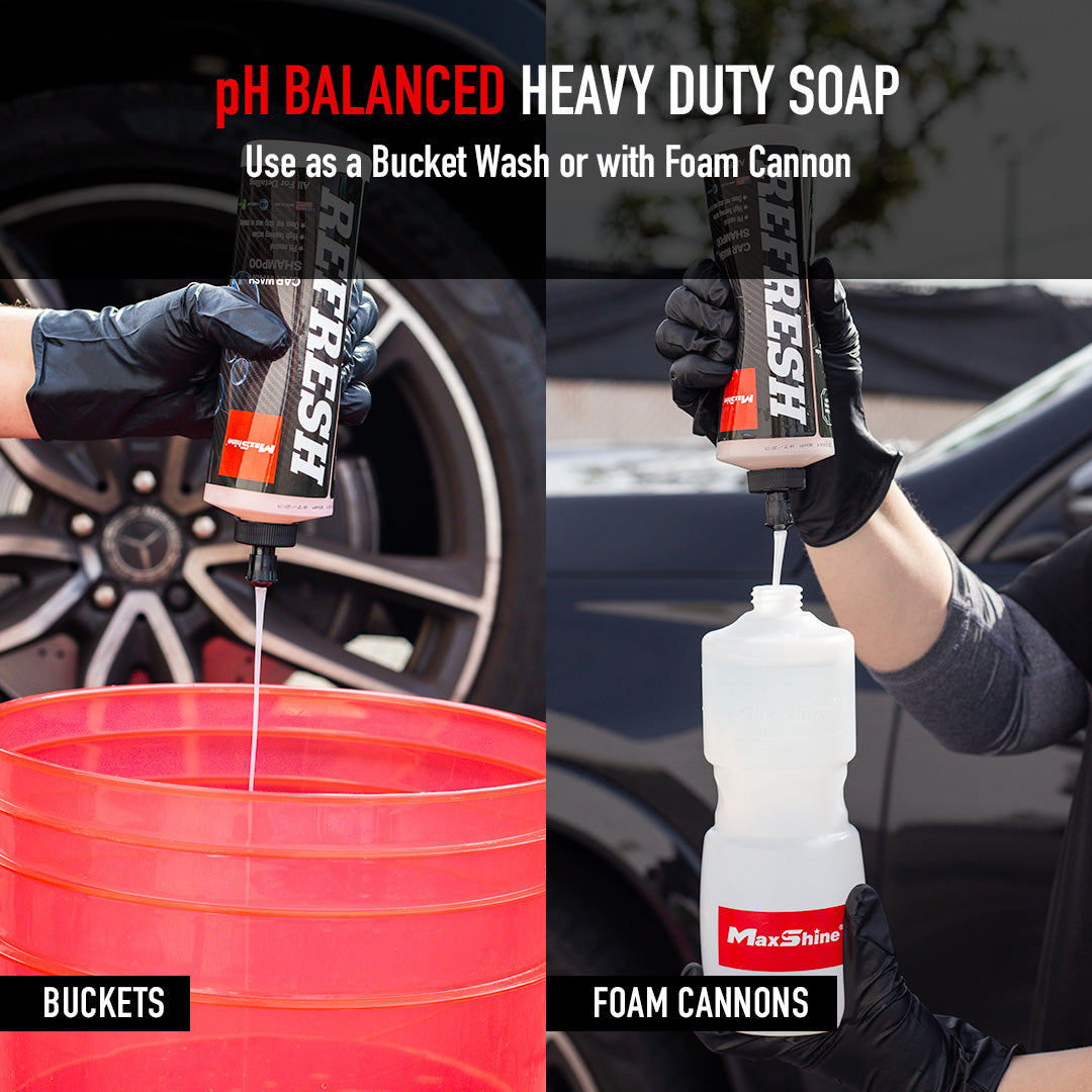 Refresh Car Wash Shampoo - 16oz, 1gal by MaxshineUSA