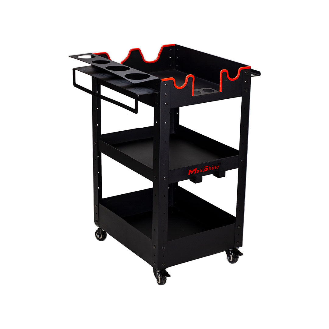 Rolling Detailing Cart - Coated Steel by MaxshineUSA