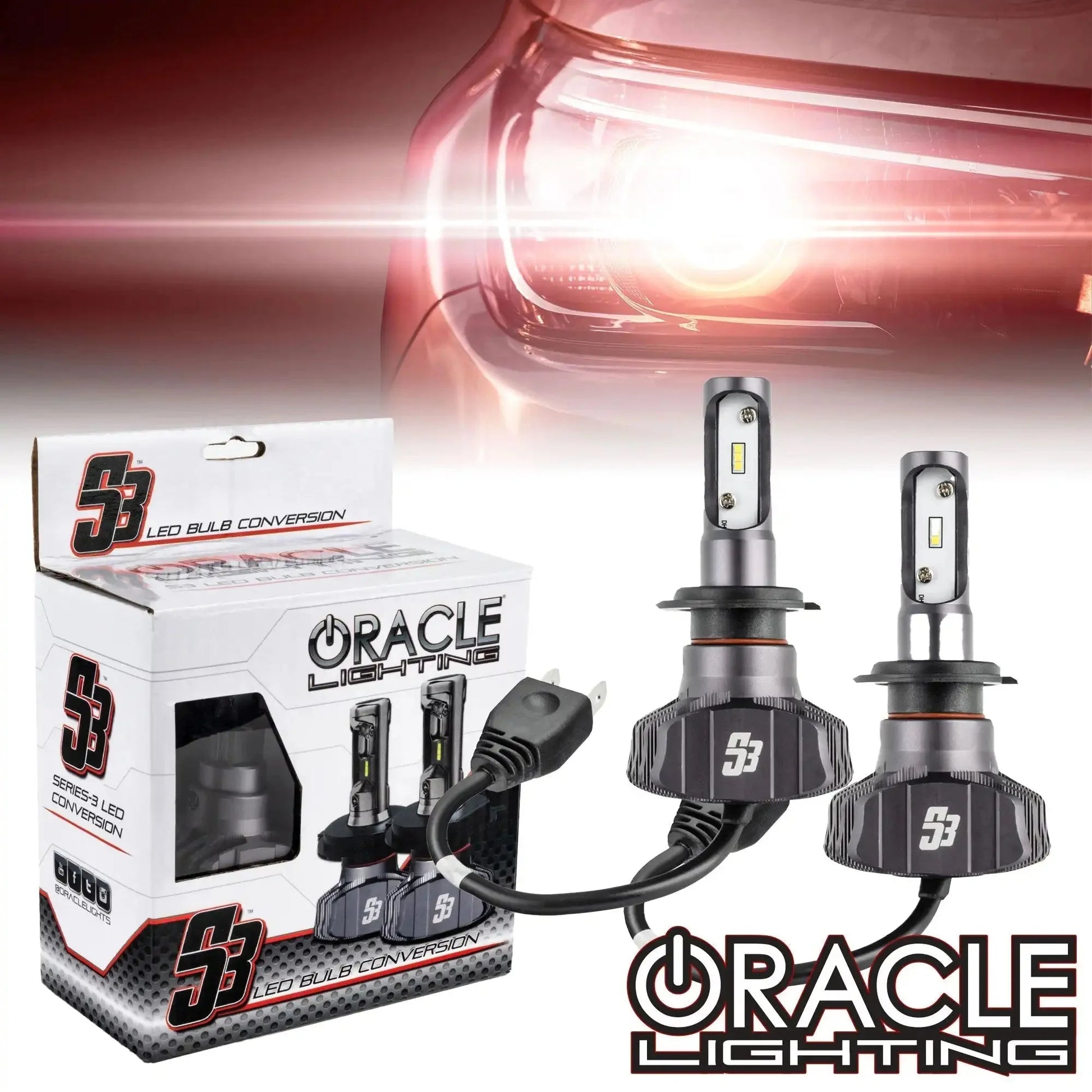 ORACLE Lighting H7 - S3 LED Light Bulb Conversion Kit High/Low Beam (Projector) by ORACLE Lighting
