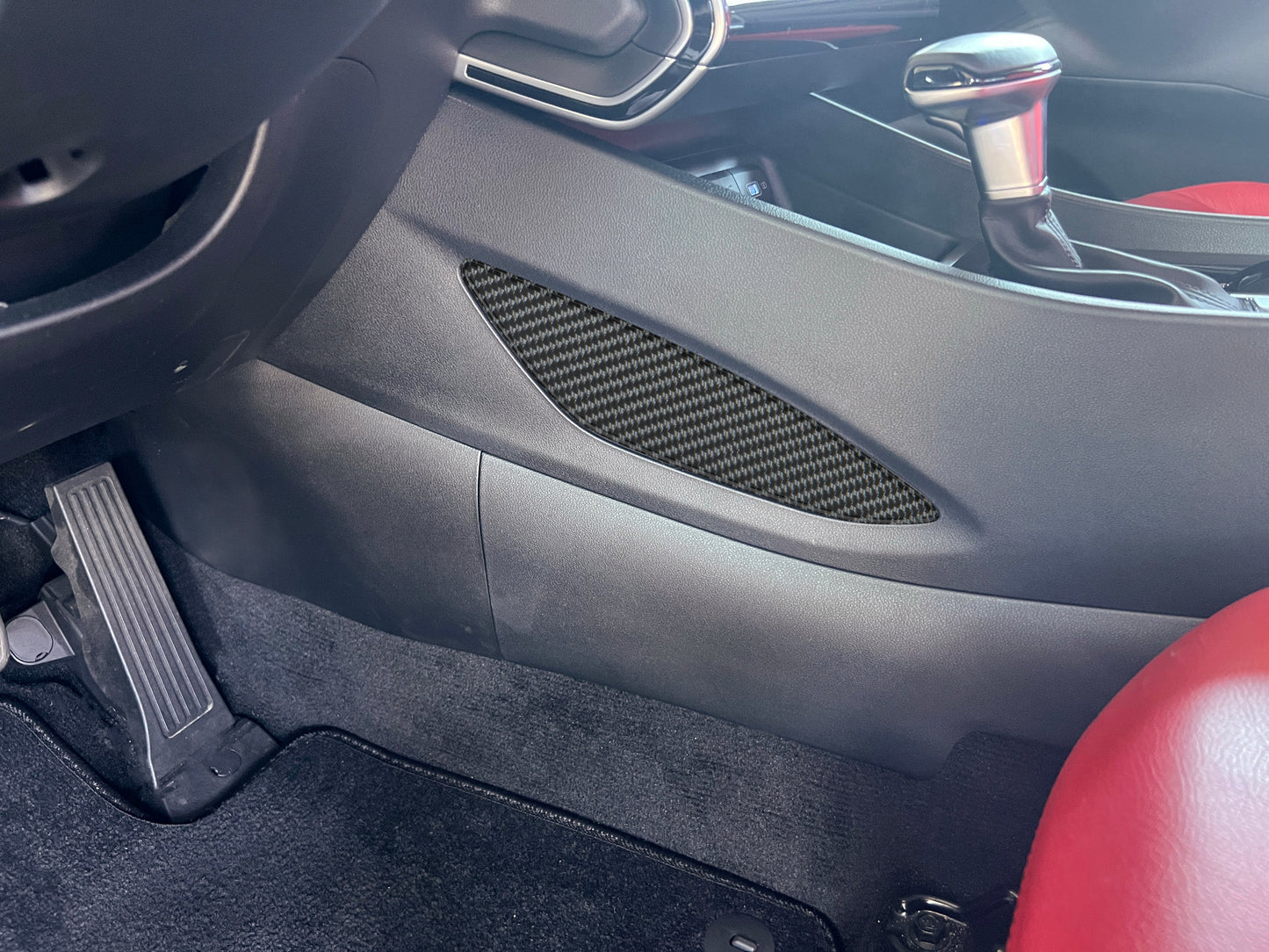 Center Console Side Accent Trim Fits 2022-2026 Hyundai Santa Cruz by Tufskinz.com