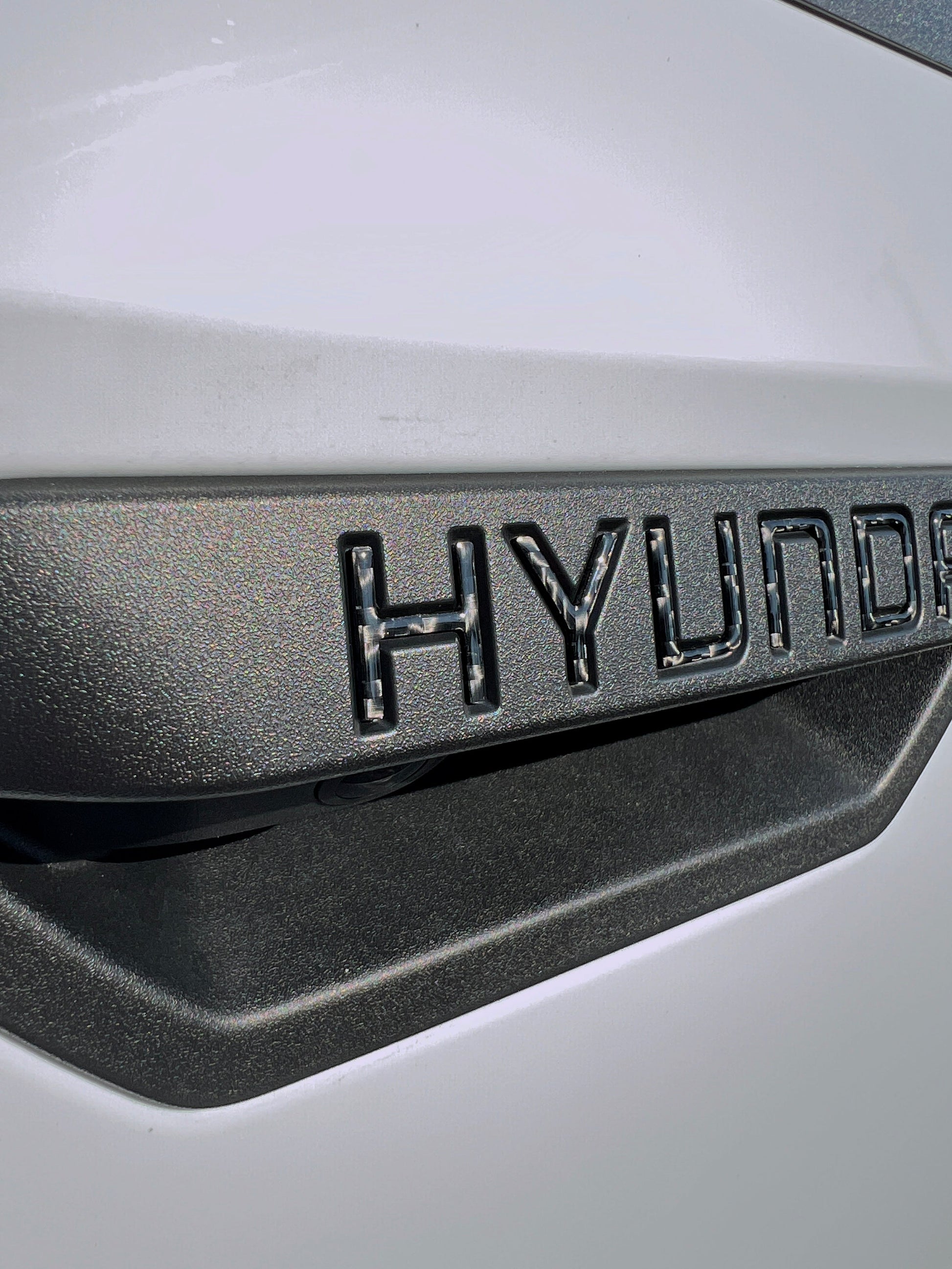 Tailgate Handle Letter Inserts Fits 2022-2026 Hyundai Santa Cruz by Tufskinz.com