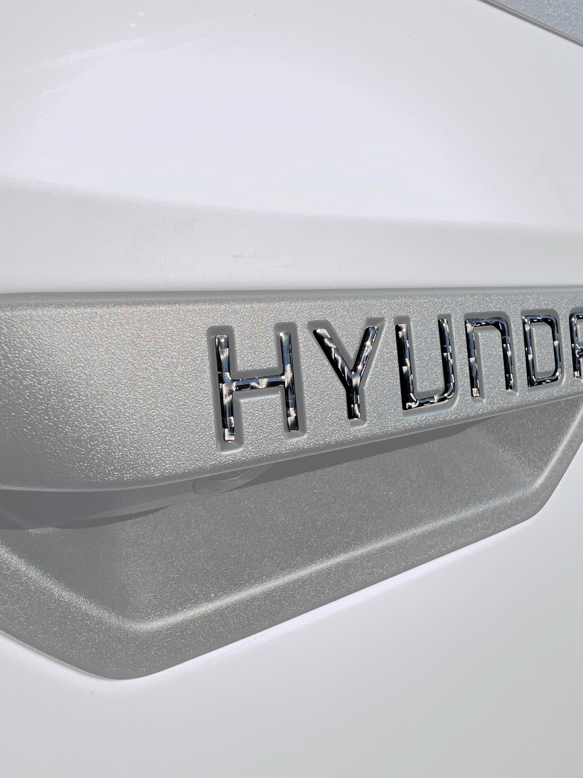 Tailgate Handle Letter Inserts Fits 2022-2026 Hyundai Santa Cruz by Tufskinz.com