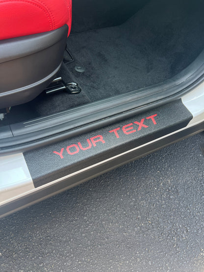 Textured Door Sill Overlays Fits 2022-2026 Hyundai Santa Cruz by Tufskinz.com