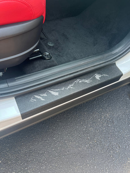 Textured Door Sill Overlays Fits 2022-2026 Hyundai Santa Cruz by Tufskinz.com