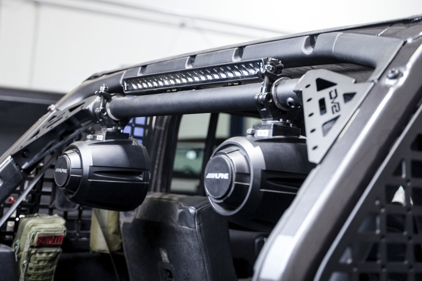 Features mounting point for an optional 20" light bar. by DV8 Offroad