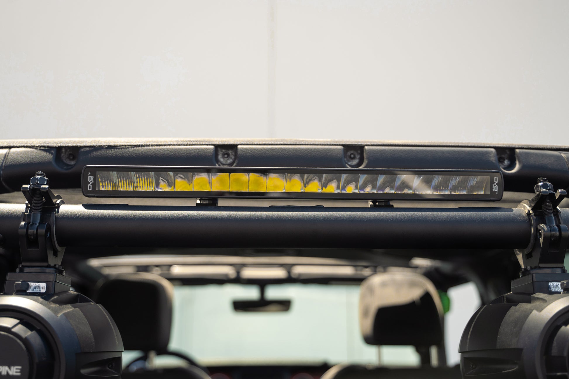 Features mounting point for an optional 20" light bar. by DV8 Offroad