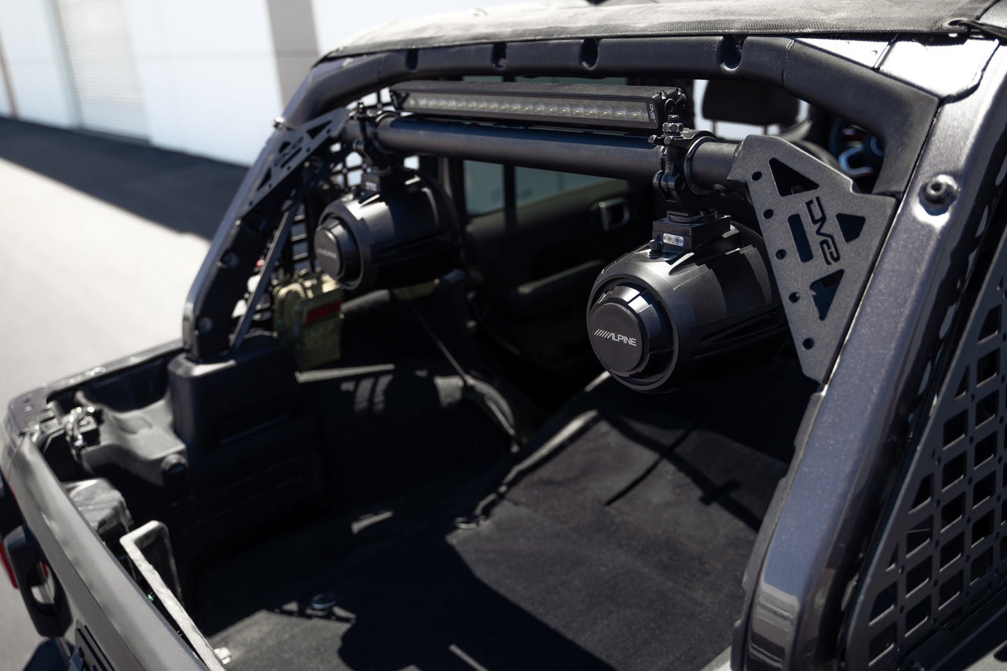 Features mounting point for an optional 20" light bar. by DV8 Offroad