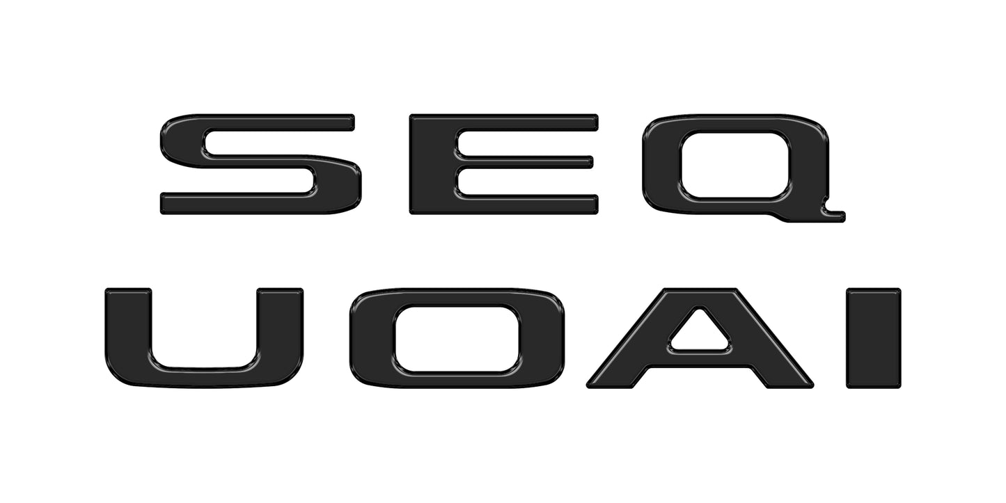 Rear Hatch Letter Overlays Fits 2023-2026 Toyota Sequoia by Tufskinz.com