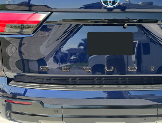 Rear Hatch Letter Overlays Fits 2023-2026 Toyota Sequoia by Tufskinz.com
