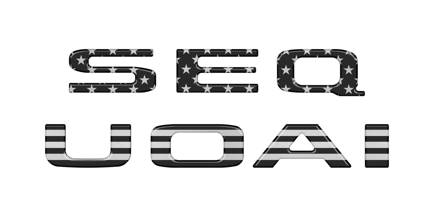 Rear Hatch Letter Overlays Fits 2023-2026 Toyota Sequoia by Tufskinz.com