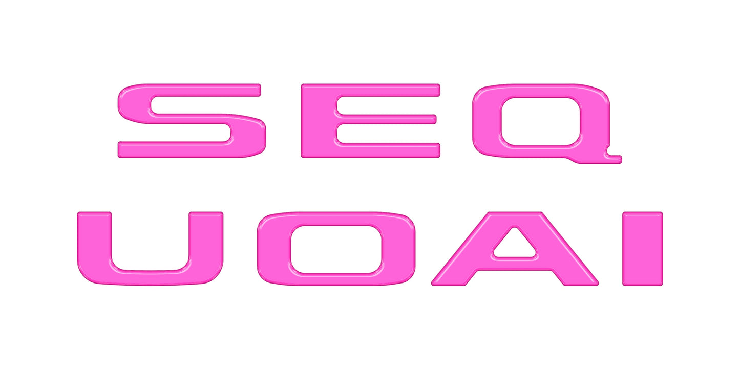 Rear Hatch Letter Overlays Fits 2023-2026 Toyota Sequoia by Tufskinz.com