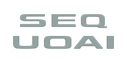 Rear Hatch Letter Overlays Fits 2023-2026 Toyota Sequoia by Tufskinz.com