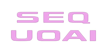 Rear Hatch Letter Overlays Fits 2023-2026 Toyota Sequoia by Tufskinz.com