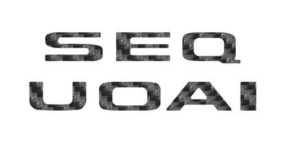 Rear Hatch Letter Overlays Fits 2023-2026 Toyota Sequoia by Tufskinz.com