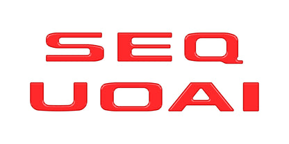 Rear Hatch Letter Overlays Fits 2023-2026 Toyota Sequoia by Tufskinz.com