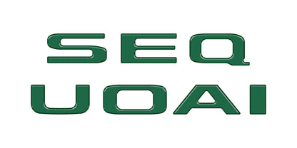 Rear Hatch Letter Overlays Fits 2023-2026 Toyota Sequoia by Tufskinz.com