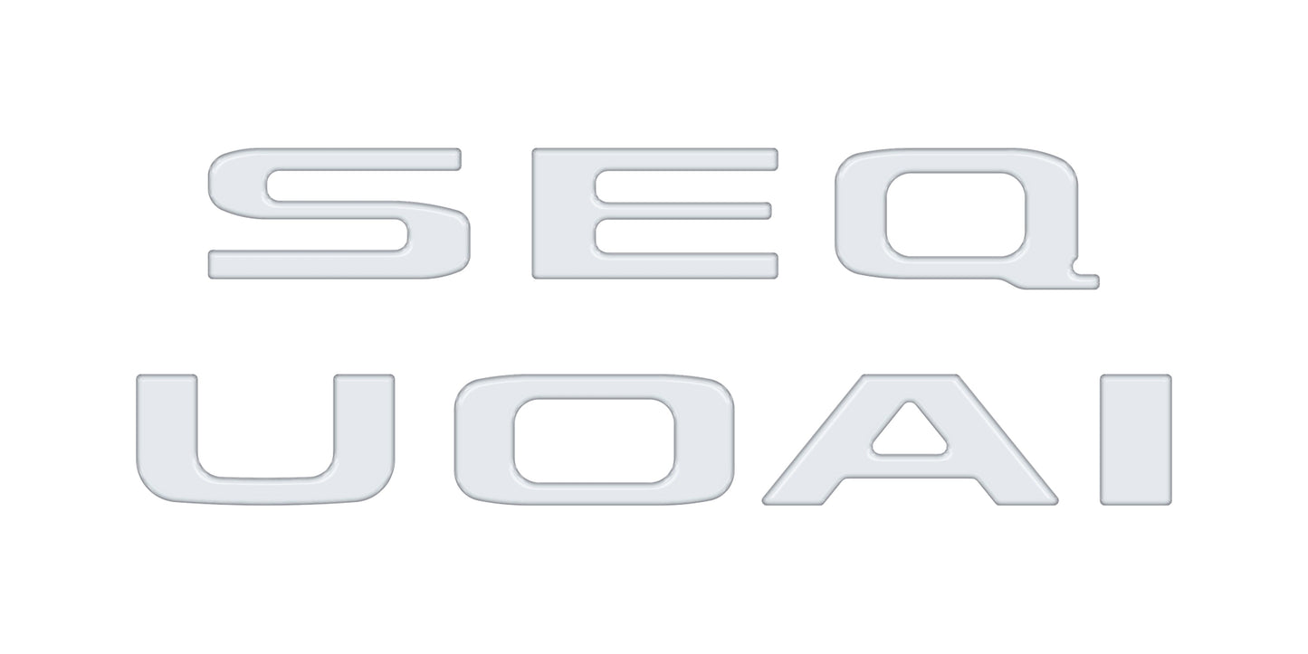 Rear Hatch Letter Overlays Fits 2023-2026 Toyota Sequoia by Tufskinz.com