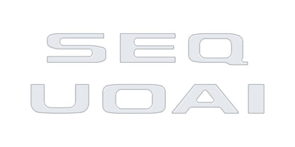 Rear Hatch Letter Overlays Fits 2023-2026 Toyota Sequoia by Tufskinz.com