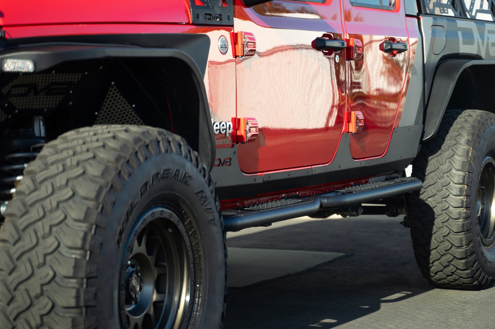 3mm thick steel plate to protect agianst rocks and debris. by DV8 Offroad