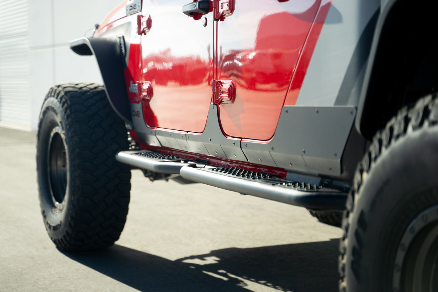 3mm thick steel plate to protect agianst rocks and debris. by DV8 Offroad