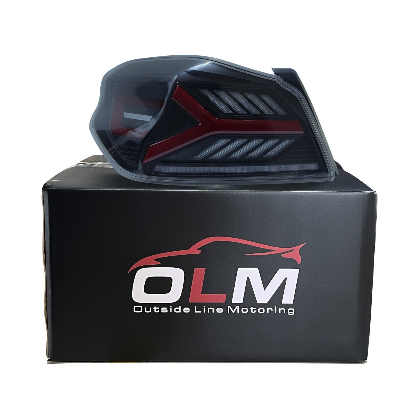 OLM Y-Spec LED Taillights (Smoke Lens Red Optic) - 2015-2021 WRX / STI by OLM