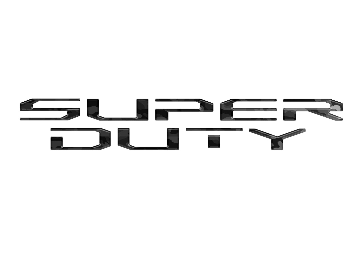 Hood Letter Inserts Fits 2017-2022 Ford Super Duty by Tufskinz.com