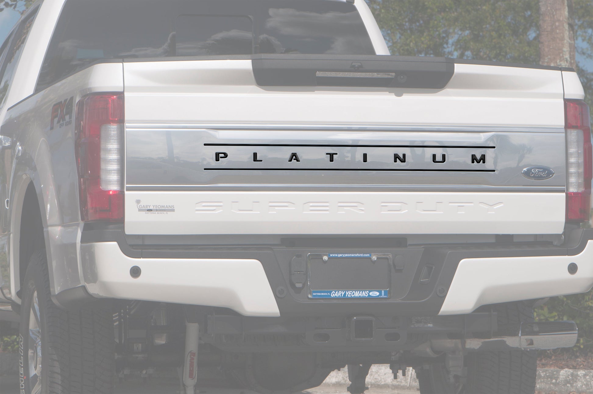 Tailgate Letter and Line Inserts Fits 2017-2019 Ford Super Duty Platinum by Tufskinz.com