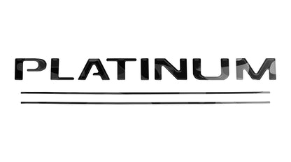 Tailgate Letter and Line Inserts Fits 2017-2019 Ford Super Duty Platinum by Tufskinz.com