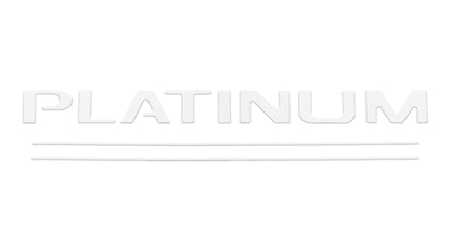Tailgate Letter and Line Inserts Fits 2017-2019 Ford Super Duty Platinum by Tufskinz.com