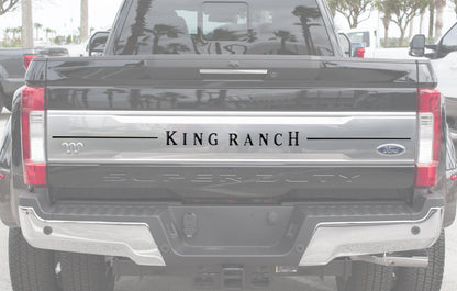 Tailgate Letter Inserts Fits 2017-2019 Ford Super Duty King Ranch by Tufskinz.com