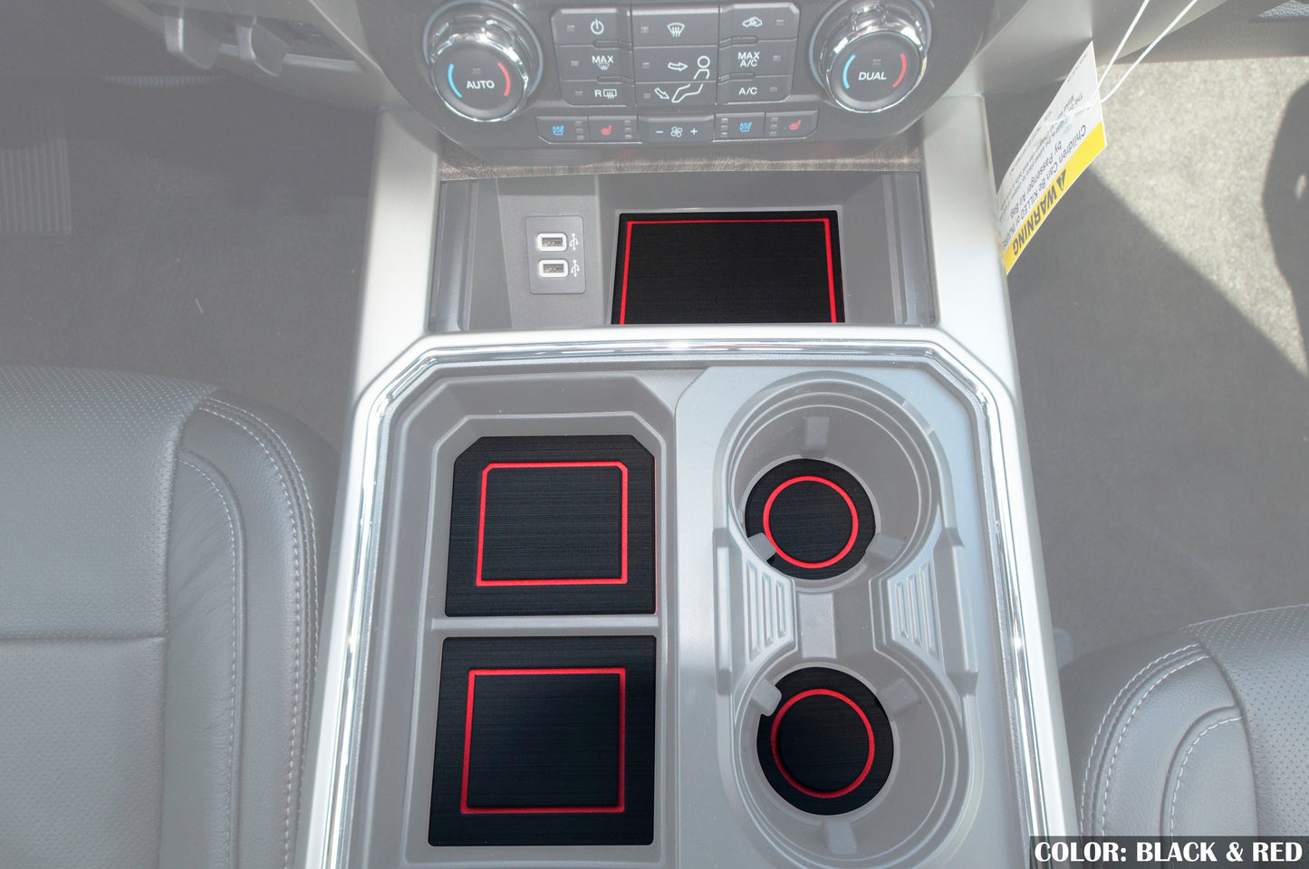 Interior Foam Cup Holder inserts Fits 2017-2022 Ford Super Duty by Tufskinz.com